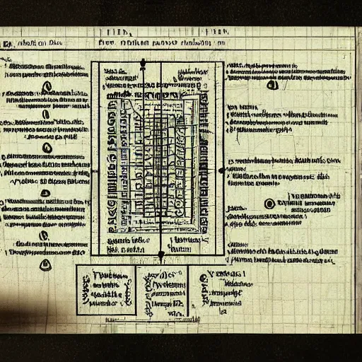 Prompt: Technical blueprint of Finnegans Wake