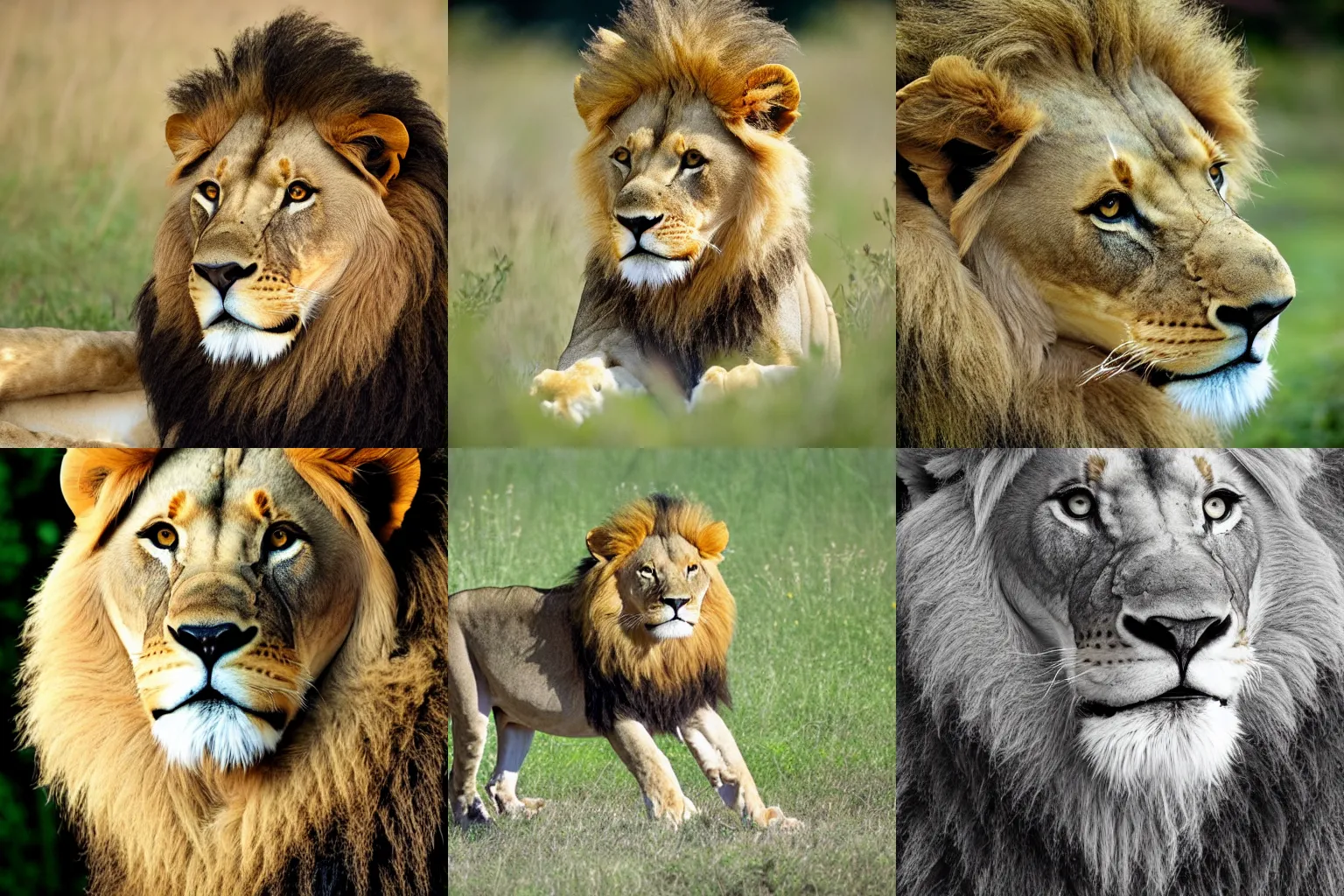 Prompt: photo of a lion