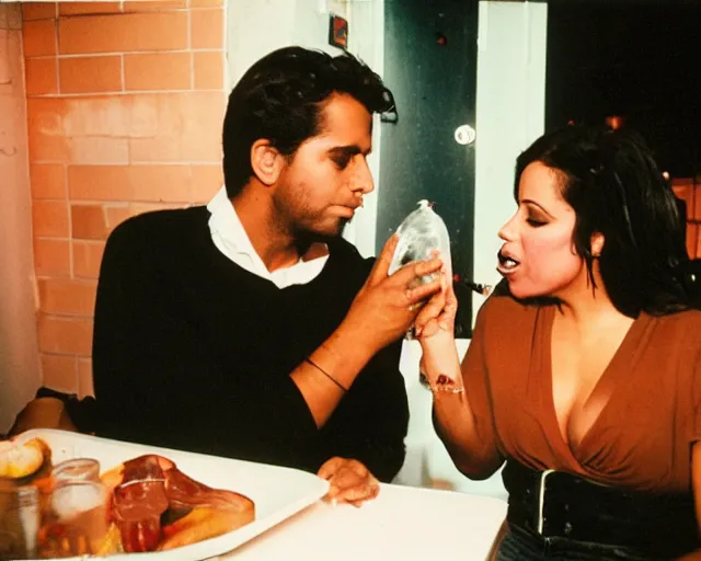 Image similar to lana kane feeding someone his own liver, brooklyn, new york, 19something-ish, cdx