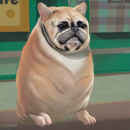 Prompt: Heckin chonker at the fair, 4k digital art