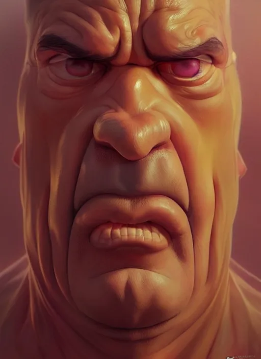 Prompt: concept art by artgerm, amazingly dense distance portrait of a hyper realistic, frowning, sad homer simpson by greg rutkowski, artgerm, alphonse mucha, concept art, octane render, highly detailed, high quality, 8 k, soft lighting, path traced, and uang guangjian and gil elvgren, symmetry!!