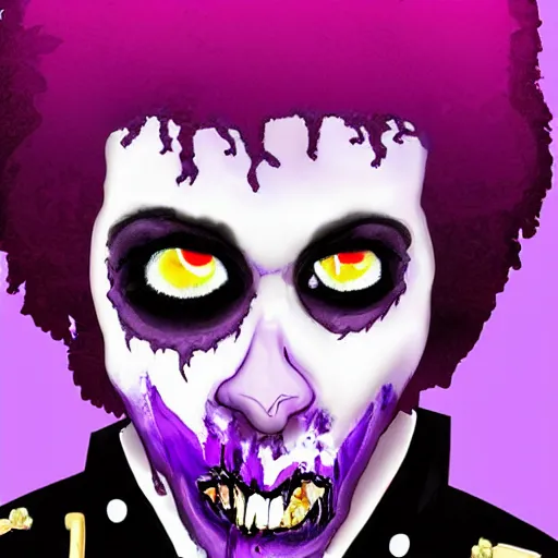 Image similar to zombie prince purple rain