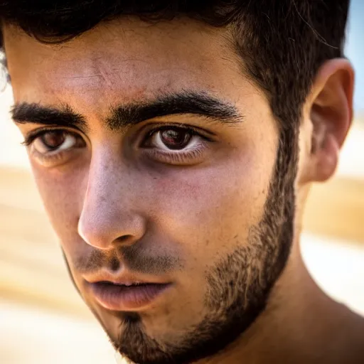 Image similar to young israeli man face portrait, photography