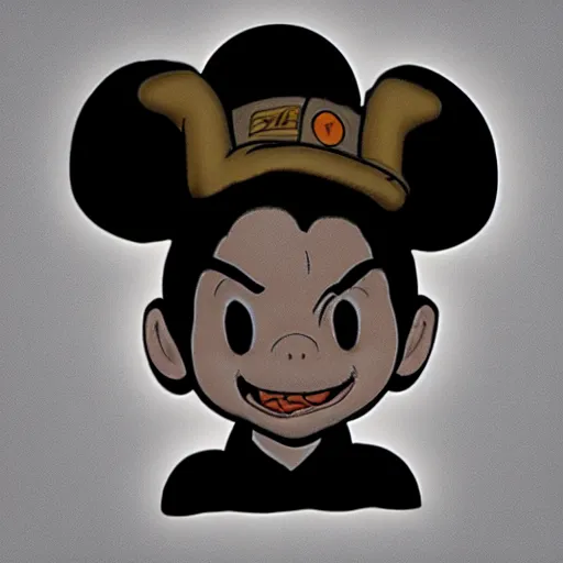 Image similar to michael jackson, michael jackson, michael jackson, michael jackson, michael jackson, ( cosplay mickey mouse ears ), nendroid, butcher billy style