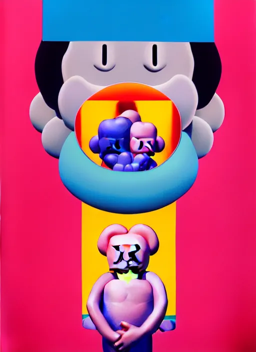 Image similar to heartbreak by shusei nagaoka, kaws, david rudnick, airbrush on canvas, pastell colours, cell shaded, 8 k