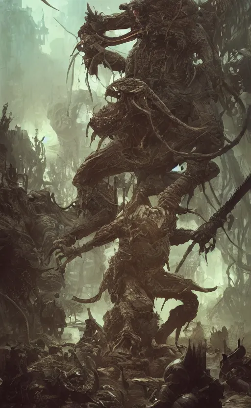 Image similar to rats of swamp with gatling, front game card, drark, marvel comics, dark, intricate, highly detailed, smooth, artstation, digital illustration by ruan jia and mandy jurgens and artgerm and wayne barlowe and greg rutkowski and zdislav beksinski