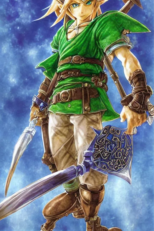 Image similar to Link by Yoshitaka Amano