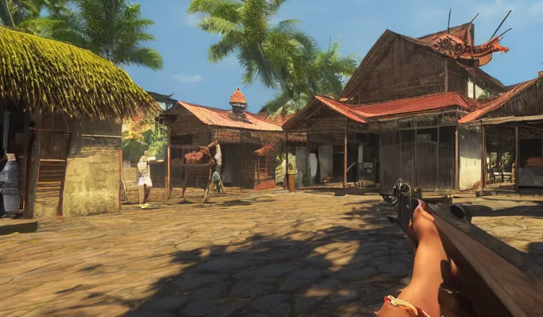 Prompt: FPS set in the colonial Philippines, PS5