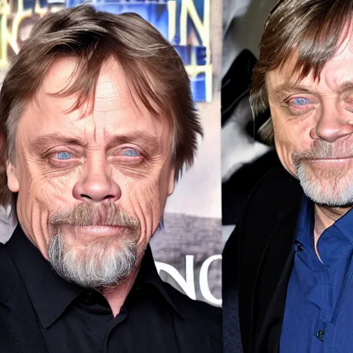 Prompt: mark hamill meets young mark hamill for the first time