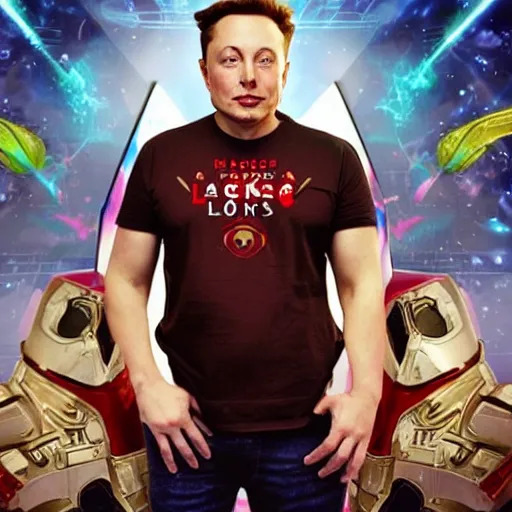 Image similar to elon musk league of legends