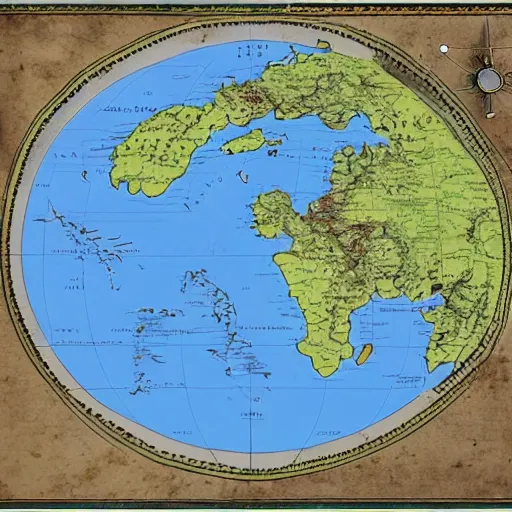 Image similar to map of a fictional continent with no labels