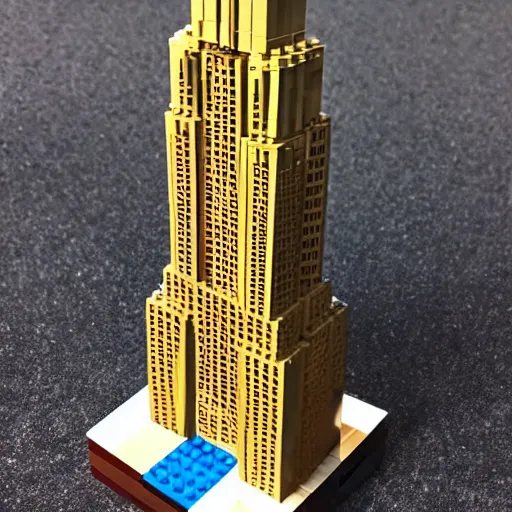 Image similar to lego empire state building