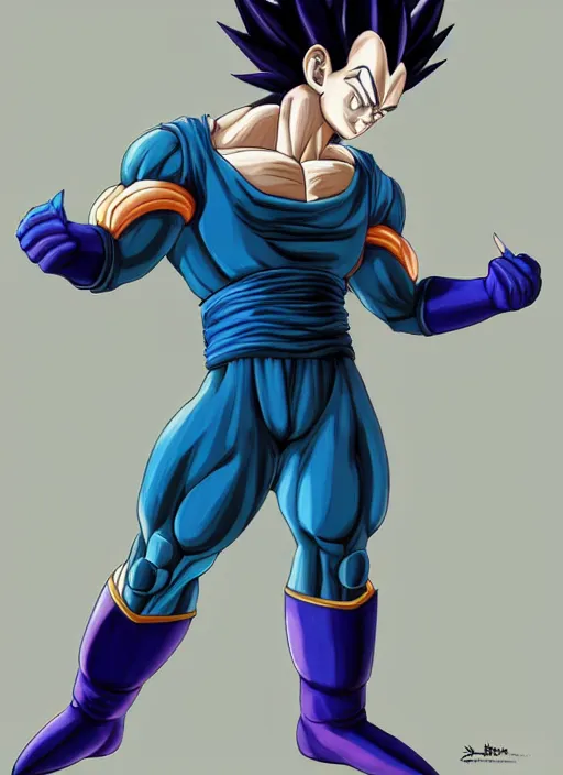 ArtStation - Vegeta super saiyan blue