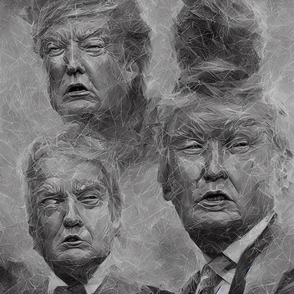 Prompt: a divine Donald Trump.hyper detailed,digital art,highly realistic,symmetry composition,by Greg Rutkowski