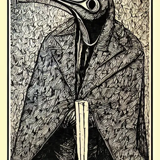 Image similar to plague doctor by ed fairburn