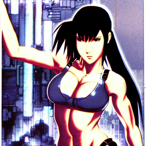 Image similar to tifa lockheart in ghost in the shell!! by masamune shirow