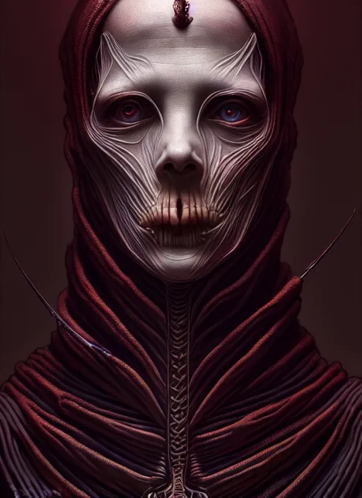 Image similar to symmetry!! stunning portrait of a victorian era person, lovecraftian horror, gothic horror, cinematic lighting, digital art, winning award masterpiece, fantastically beautiful, aesthetically inspired by wayne barlowe and gerald brom, trending on artstation, art by greg rutkowski, octane render, 8 k