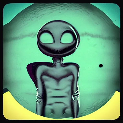 Prompt: alien breakfast on Uranus, Instagram photo