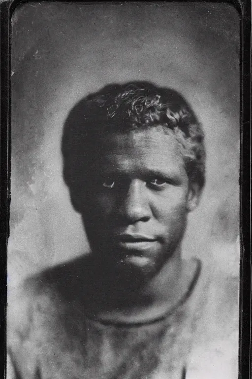 Prompt: a tintype photo of the actor Steve McQueen