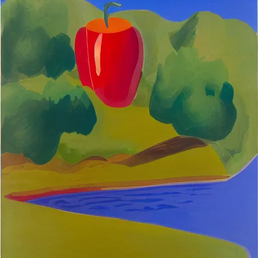 Prompt: a portrait of a 🍎 in a scenic environment by alvar aalto