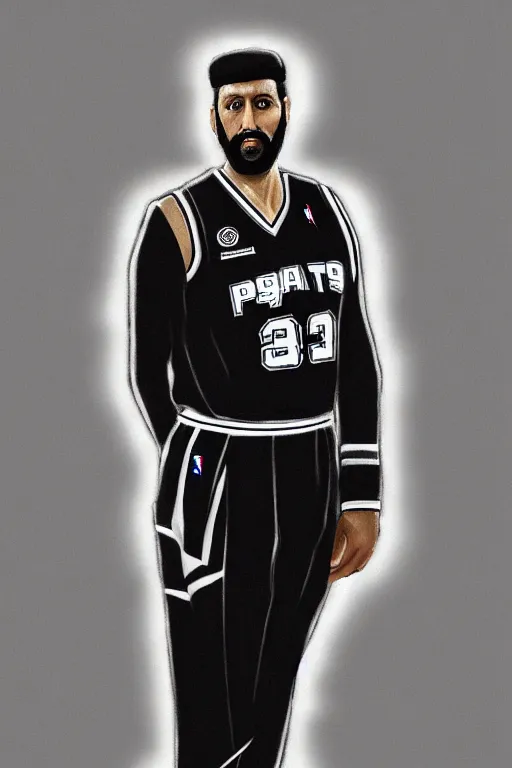 Image similar to full body portrait of the dictator of the san antonio spurs, 1 8 8 9, in full military garb, silver, black, white, greg popovich, oil on canvas by william sidney mount, trending on artstation