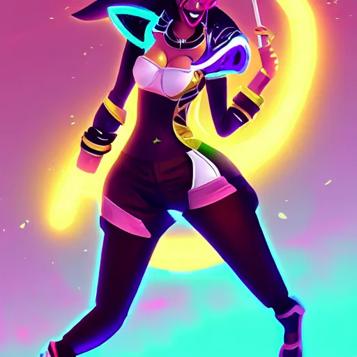 Image similar to K/DA Akali, Riot Games, League of Legends, by Marie Magny