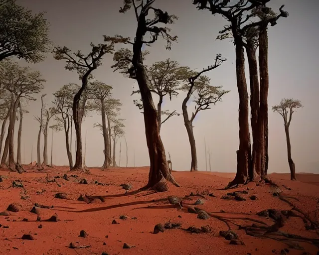 Image similar to 1 0 of the most beautiful forests on mars