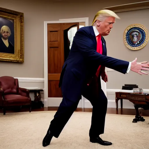 Image similar to donald trump swings that thing low