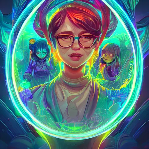 Image similar to skill magic deepdream radiating a glowing aura stuff loot legends stylized digital illustration video game icon artstation lois van baarle, ilya kuvshinov, rossdraws,