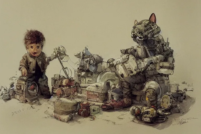 Image similar to adventurer ( ( ( ( ( 1 9 5 0 s retro future living room. muted colors. toys laying around ) ) ) ) ) by jean baptiste monge, chrome red