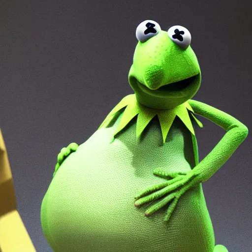 Prompt: a still of kermit the frog in avengers movie, cory volumetric light, detailed, octane render