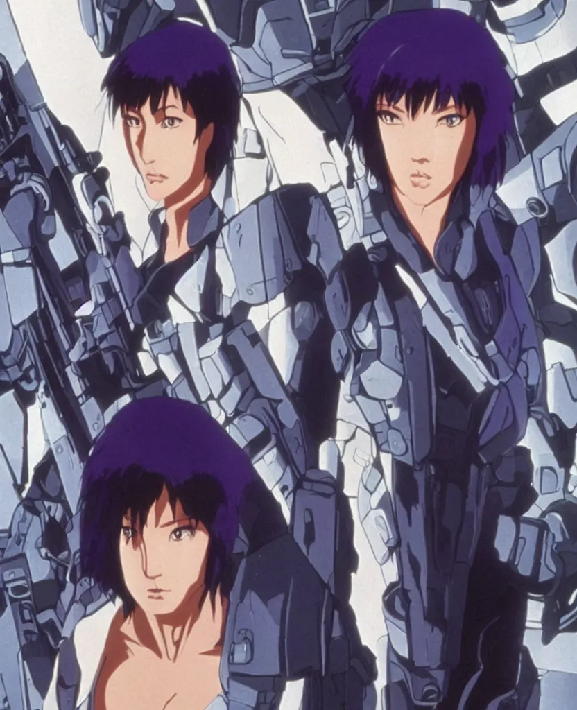 Image similar to major kusanagi from ghost in the shell searching the meaning of life