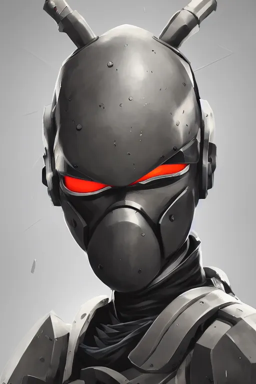 Image similar to epic mask helmet robot ninja portrait stylized as fornite style game design fanart by concept artist gervasio canda, behance hd by jesper ejsing, by rhads, makoto shinkai and lois van baarle, ilya kuvshinov, rossdraws global illumination radiating a glowing aura global illumination ray tracing hdr render in unreal engine 5