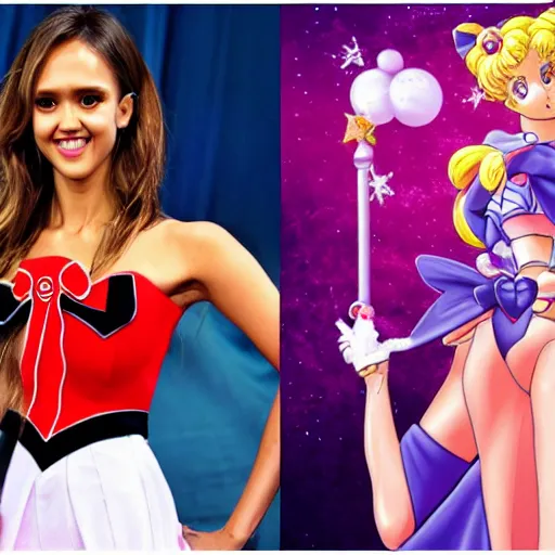 Image similar to jessica alba as sailor moon