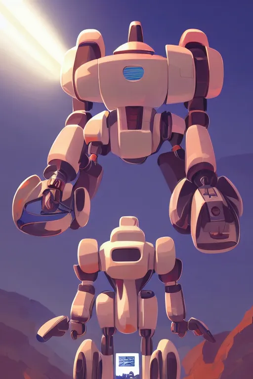 Image similar to metabots medabots medarotto medarot robot minimalist comics, behance hd by jesper ejsing, by rhads, makoto shinkai and lois van baarle, ilya kuvshinov, rossdraws global illumination ray tracing hdr radiating a glowing aura