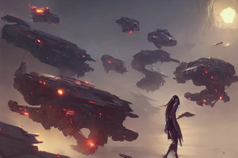 hammer's slammers, epic science fiction digital art by Stable