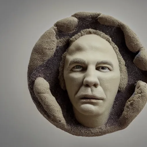 Image similar to David Daniels Strata-Cut animation, surreal clay animation