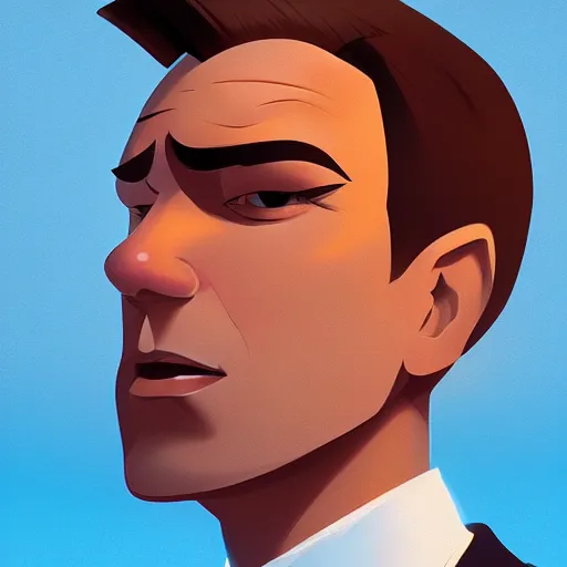 Image similar to face icon stylized minimalist agent 0 0 7, loftis, cory behance hd by jesper ejsing, by rhads, makoto shinkai and lois van baarle, ilya kuvshinov, rossdraws global illumination