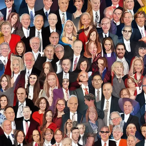 Image similar to where is bernie, in the style of a where's waldo