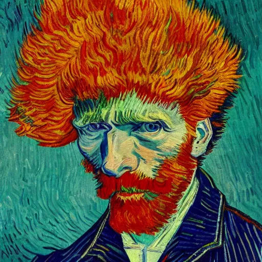 Image similar to remy lecroix, painting, van gogh style