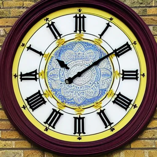 Prompt: photo of a big ben wall clock