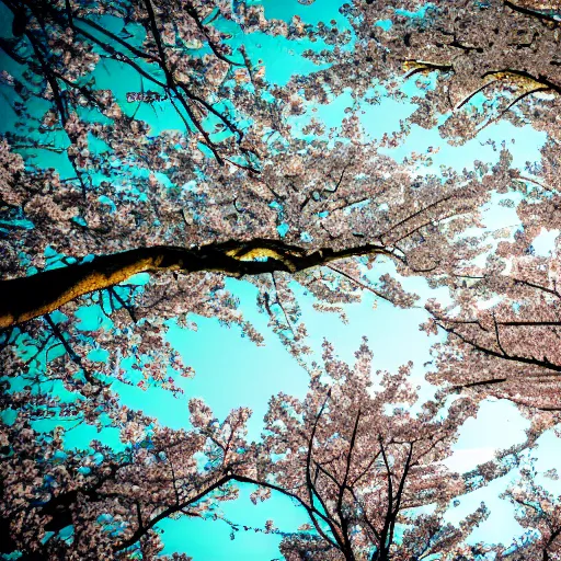 Image similar to looking up from under the cherry blossom trees f / 1. 9 6. 8 1 mm iso 4 0