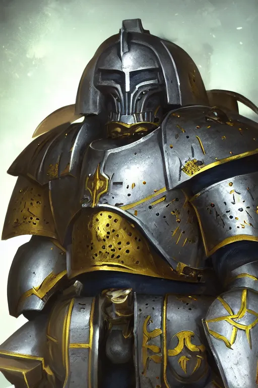 Image similar to armor portrait heros warhammer 4 0 k horus heresy fanart - the primarchs emperor by johannes helgeson animated with vfx concept artist & illustrator global illumination ray tracing hdr fanart arstation zbrush central hardmesh 8 k octane renderer comics stylized