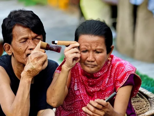 Image similar to indonesians smoking