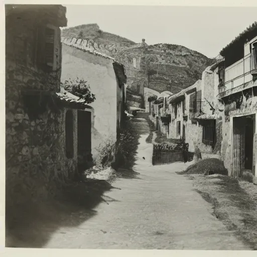 Image similar to A photo of a Spanish village from the Spanish Civil War