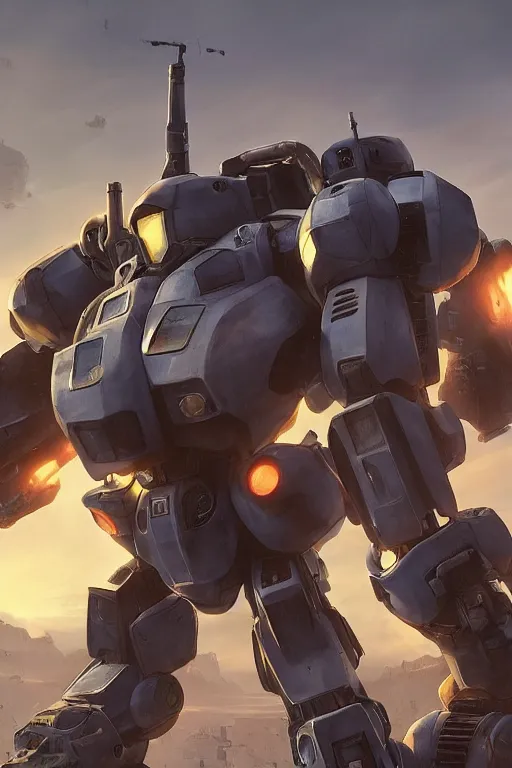 Image similar to mechwarrior 5 : mercenaries mech megaman transformer robot boss tank engine game octane render, 4 k, hd 2 0 2 2 3 d cgi rtx hdr style chrome reflexion glow fanart, global illumination ray tracing hdr fanart arstation by ian pesty by jesper ejsing pixar and disney unreal zbrush central hardmesh