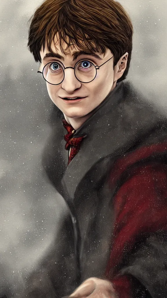 Image similar to a close - up portrait of harry potter, attending the yule ball. beautiful painting by jim kay. color harmony, 8 k detail, gallery quality, hd wallpaper, premium prints available, hyper - detailed, intricate design.