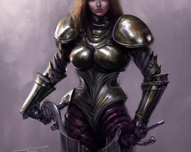 Prompt: portrait of samus aran as a female bodybuilder medieval knight, elegant, fantasy, hd shot, digital portrait, beautiful, artstation, comic style, by artgerm, guy denning, jakub rozalski, magali villeneuve and charlie bowater