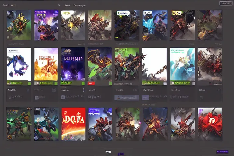 Image similar to plug on twitch channel on dota full ui ux design, trending on behance