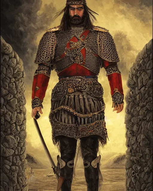 Prompt: ultrarealistic illustration of spanish conquistador, symmetrical, by daniel zrom and nicola saviori